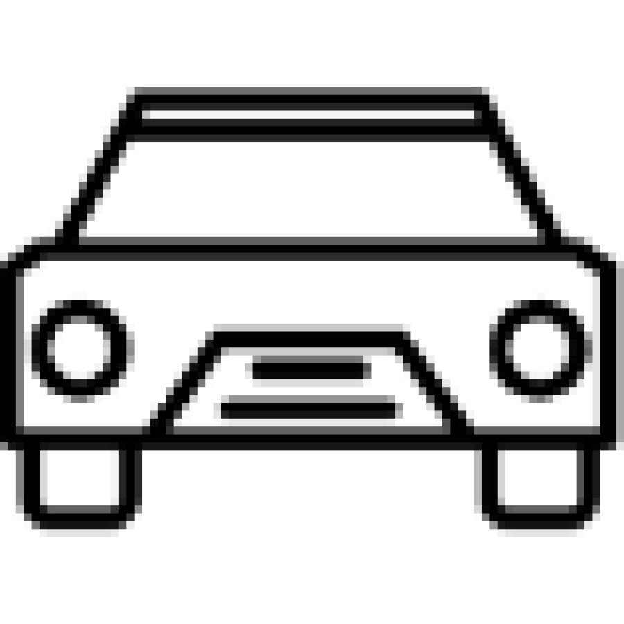 Front facing computer for vehicles